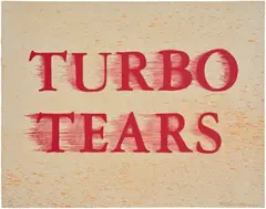 Ed Ruscha, Turbo Tears, from Tate Modern 21 Years Print Portfolio, 2020, Lithograph in colors, on grey Rives BFK paper, the full sheet