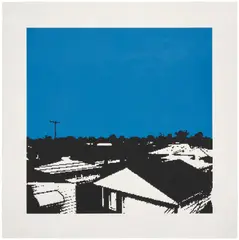 Cory Arcangel, Landscape Study, 2002, Screenprint in colors, on wove paper, with full margins