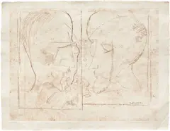 Marcel Duchamp, The Chess Players (S. 621b), 1965-6, Etching in bistre, on Japan paper, with full margins
