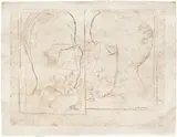 Marcel Duchamp, The Chess Players (S. 621b), 1965-6, Etching in bistre, on Japan paper, with full margins
