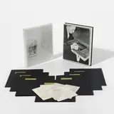 Marcel Duchamp, A l’infinitif (In the Infinitive) (The White Box) (S. 637), 1966, The set comprising one screenprint in black and olive on vinyl mounted to Plexiglas (as issued) with 78 facsimile notes, contained in seven black paper folders, facsimiles contained in original linen-covered portfolio with printed title on the front, lacking one facsimile note