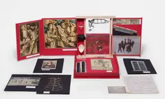 De ou par Marcel Duchamp ou Rrose Sélavy (La Boîte-en-valise), série F (From or by Marcel Duchamp or Rrose Sélavy (The Box in a Valise) series F) (S. 484) by Marcel Duchamp, 1935-40/1966, The complete set of 80 miniature replicas, photographs and reproductions of works by the artist, mounted on and containe, offered Apr 2026