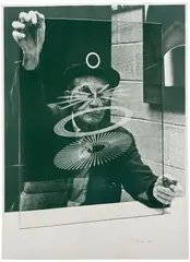 Richard Hamilton, The Occulist Witnesses, 1967, Offset lithograph in colors with acetate lamination and silver foil dye-stamping, on wove paper, with full margins