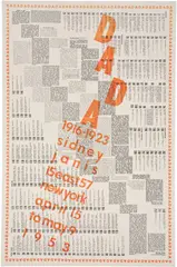 'Dada: 1916-1923' (S. 543) by Marcel Duchamp, 1953, Letterpress in orange and black, on tissue paper, with full margins, folded (as issued), sold Apr 2026