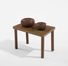 Man Ray, Table for Two, 1944/1973, Stained wood multiple