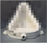 Pamela Joseph, Censored Small Fountain, 2014, Unique oil painting, on linen