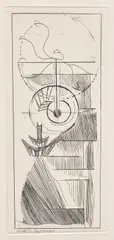 Marcel Duchamp and Jacques Villon, Coffee Mill, from Du Cubisme (On Cubism), by Jacques Villon (S. 398), 1947, Etching, on wove paper, with full margins