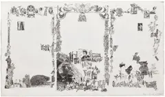 Eudaimonicon by Rafael Leonardo Black, 2016, Unique graphite drawing, on gessoed panel, offered Apr 2026