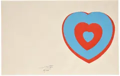 Marcel Duchamp, Coeurs Volants (Fluttering Hearts) (S. 446c), 1936/61, Screenprint in colors, on wove paper, with full margins