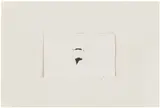 Marcel Duchamp, Mustache and Beard of L.H.O.O.Q. (S. 483), 1941, Graphite pochoir, on Montval paper, hinged to a poem by Georges Hugnet (folded)