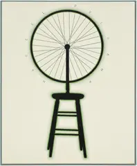 Marcel Duchamp 'Bicycle Wheel,' 1913-64 #2 by Richard Pettibone, 2001, Unique oil painting, on canvas, contained in the original blue/gray painted artist's frame, offered Apr 2026