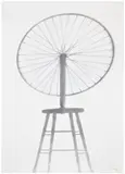 André Raffray, Shadow of the Bicycle Wheel, 1993, Unique pencil drawing, on stretched canvas