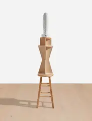 Tetsuya Yamada, Morice, 2007, Unique glazed earthenware and plywood sculpture