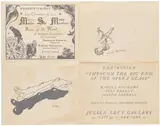 Marcel Duchamp, 'Through the Big End of the Opera Glass' (Announcement) (S. 530), 1943, Double-sided offset lithograph, on wove paper, with full margins, folded (as issued)