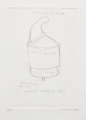 Pulled at Four Pins (S. 609) by Marcel Duchamp, 1964, Etching, on Pescia paper, with full margins, offered Apr 2026