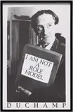 Kenny Schachter, I AM NOT A ROLE MODEL / DUCHAMP, 1995, Photograph, on wove paper, contained in the original artist's frame