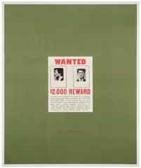 Ai Weiwei, $2,000 REWARD (Deluxe Wanted Poster), 2014, Pigment print in colors, on Canson Rag Photographique paper, with full margins