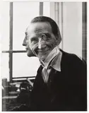 Victor Obsatz, Portrait No. 29 (Double Exposure: Full Face and Profile) Portrait of Marcel Duchamp, 1953, Gelatin silver print, on photo paper, with full margins