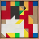 Tom Hackney, Chess Painting No. 59 (Duchamp vs. Steiner, Paris, 1924), 2015, Unique gesso and acrylic painting in colors, on linen, contained in the original walnut artist's frame