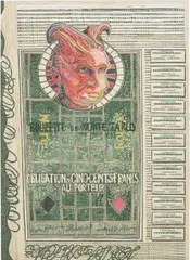 C.K. Wilde, Duchamp Roulette Wheel, 2006, Unique collage of currency