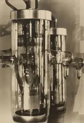 Margaret Bourke-White, Broadcast Transmitting Tubes, circa 1930, Gelatin silver print with black inked borders
