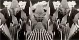 Thurman Rotan, Skyscrapers, 1932, Mural-sized gelatin silver print triptych, printed 1996, each flush-mounted
