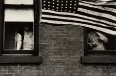 Robert Frank, Parade - Hoboken, New Jersey, 1955, Gelatin silver print, printed 1973