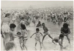 Kids in the surf, Coney Island, N.Y. by Diane Arbus, 1958, Gelatin silver print, printed by Diane Arbus between 1958 and 1959, flush-mounted and mounted again, sold Apr 2026