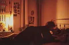 Self-portrait on top of Brian, Kissing, NYC by Nan Goldin, 1983, Dye destruction print from The Whitney Museum of American Art 75th Anniversary Photography Portfolio, printed 2006, sold Apr 2026