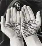 Shirin Neshat, Guardians of Revolution from Women of Allah, 1994, Gelatin silver print with applied ink
