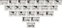 Robin Rhode, Empty Pockets, 2008, Twenty-one chromogenic prints, each face-mounted to Plexiglas and flush-mounted to aluminum
