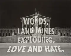 Jenny Holzer, AND HATE, 2008, Pigment print