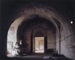 Robert Polidori, La Statue Équestre de Louis XIV par le Bernin, L'Orangerie, Chateau de Versailles, 1988, Chromogenic print, flush-mounted