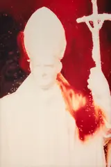 Andres Serrano, White Pope, 1990, Dye destruction print, face-mounted to Plexiglas