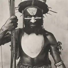 Irving Penn, Tambul Warrior, New Guinea, 1970, Platinum-palladium print, printed 1979