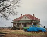 William Christenberry, House and Car, Near Akron, Alabama