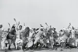 Games in a refugee camp, Kurukshetra, Punjab, India by Henri Cartier-Bresson, 1947, Gelatin silver print, printed later, offered Apr 2026