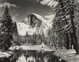 Ansel Adams, Half Dome, Winter, circa 1938, Gelatin silver print, probably printed 1950s or 1960s