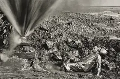 Fallen Worker, Kuwait Oil Fields by Sebastião Salgado, 1991, Gelatin silver print, printed later, sold Apr 2026