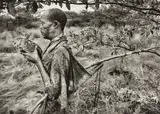 Sebastião Salgado, Bushman, Botswana (holding bird), 2008, Gelatin silver print