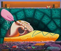 Eleanor Swordy, I Know What You Did Last Summer, 2021, oil on canvas
