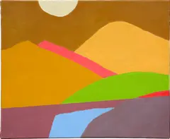 Etel Adnan, Untitled, 2015, oil on canvas