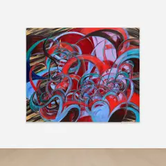 Expanse (Blossoming) by Yuan Fang, 2022, acrylic on canvas, sold Feb 2025