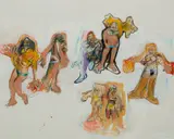 Richard Prince, Untitled (with de Kooning), 2006, acrylic and crayon on Ektacolor photograph mounted to board