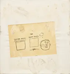 Jean-Michel Basquiat, Feng Yao, 1983, acrylic, oil stick and paper collage on canvas