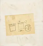 Jean-Michel Basquiat, Feng Yao, 1983, acrylic, oil stick and paper collage on canvas