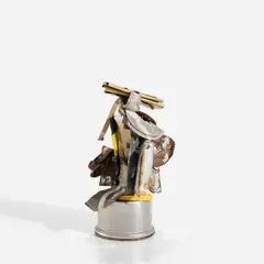 John Chamberlain, Moonmilk, 1991, steel assemblage