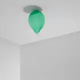 Jeppe Hein, Green Mirror Balloon (light), 2017, glass fiber reinforced plastic, chrome lacquer, magnet and string