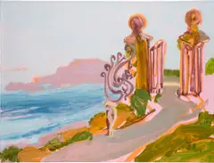 Nicole Wittenberg, Cliff Walk Study, 2021, oil on canvas