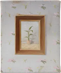 Quentin James McCaffrey, One Plant, 2020, oil on board